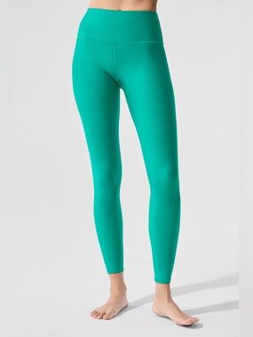 ALO | S | 7/8 High-Waist Airbrush Performance Leggings In Mint Green